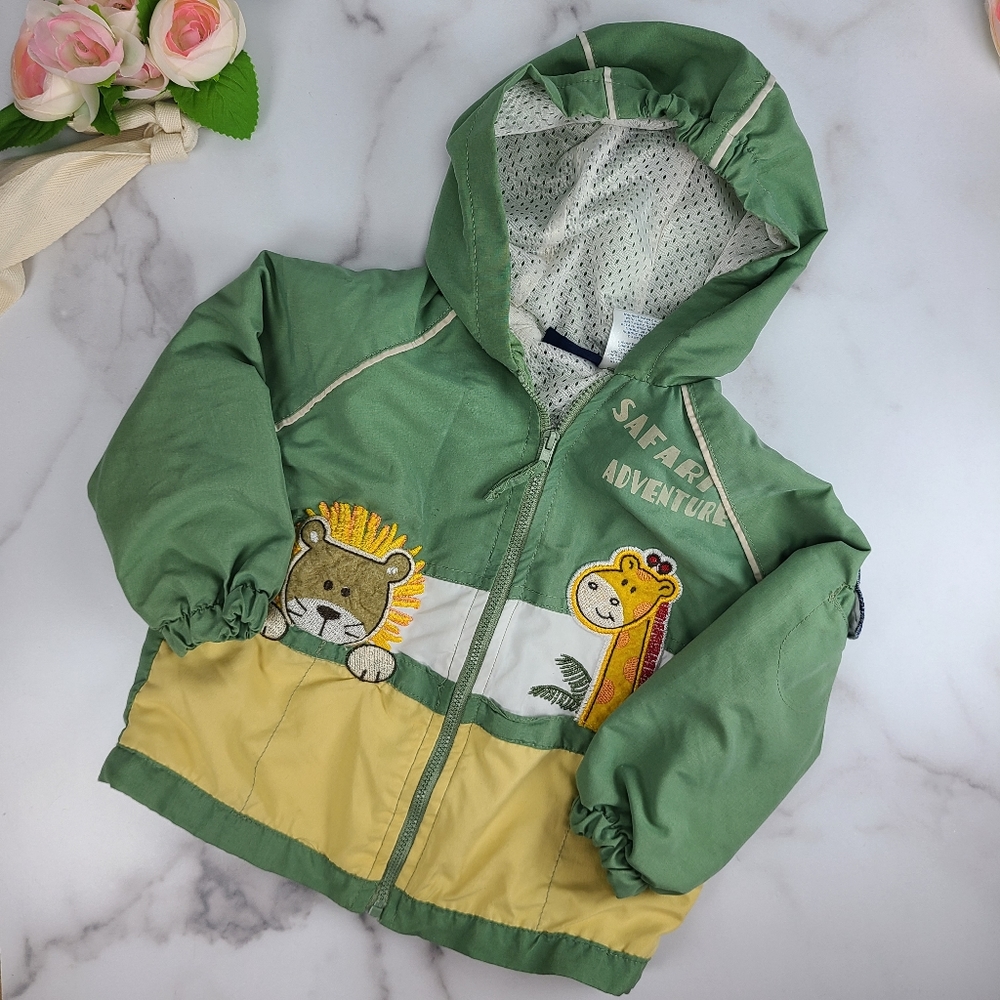 Cradle Togs, Safari Adventure, jacket, boys size 24 months, green and yellow